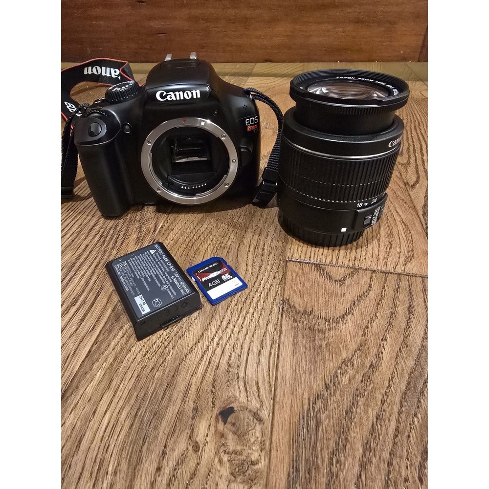 Canon EOS Rebel T3 DSLR Camera Kit w/ EF-S 18-55mm Lens, Battery, SD Card - Picture 2 of 11